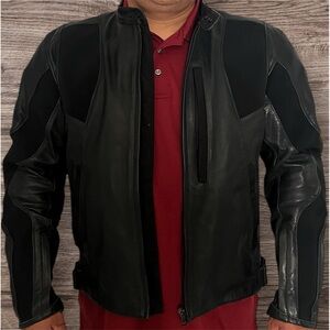 Dainese leather Italian motorcycle Jacket used size 56